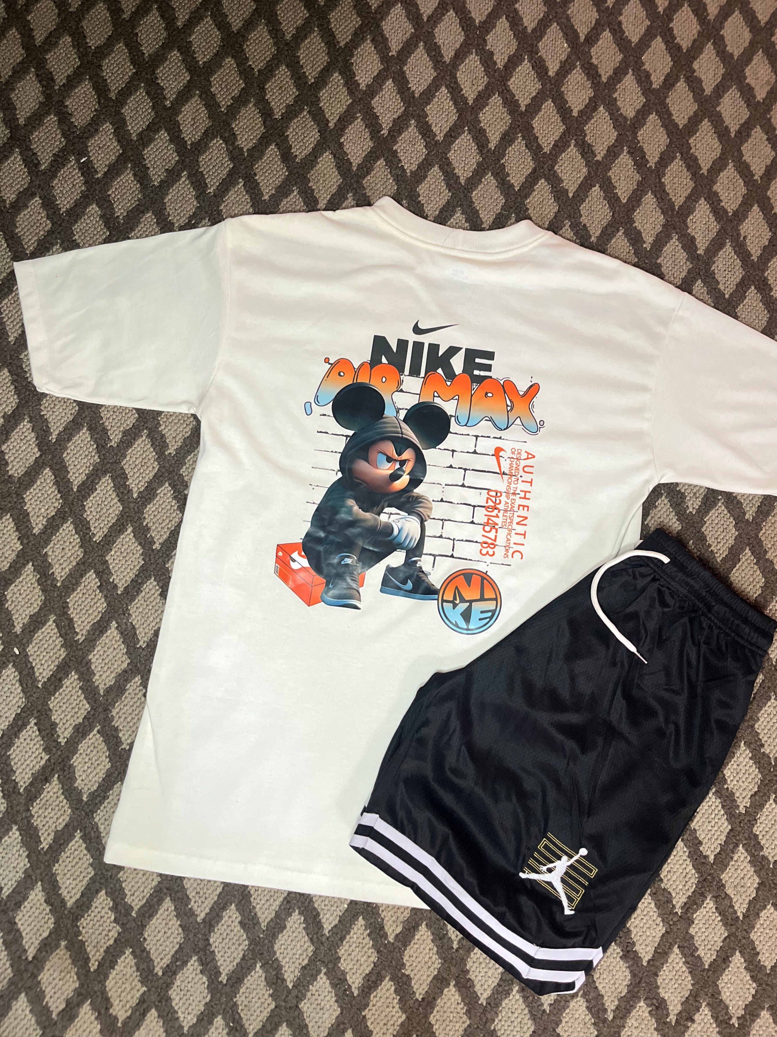 Conjunto: Remera Nike (AirMax) + Short Nike Jordan